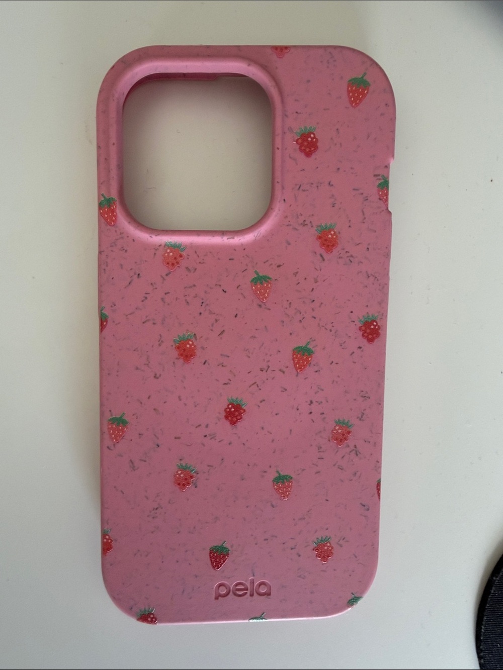 iPhone 15 pro Pela Pink Strawberry Eco-Friendly Phone Case